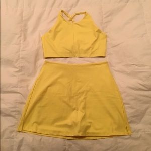 Girlfriend Collective Bra and Skort Set